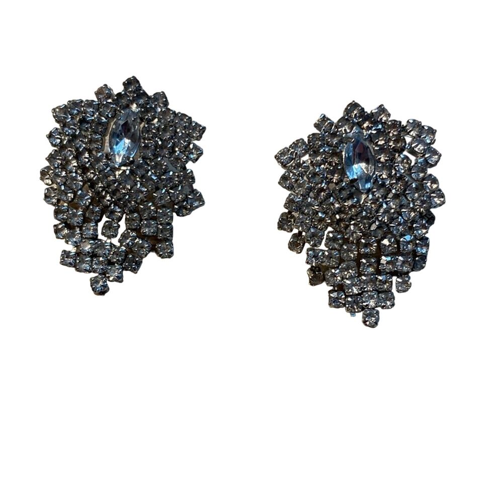 Bebe Waterfall Rhinestone Earrings